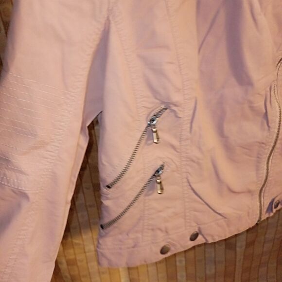 NWT TCEC Dusty rose studded moto jacket - Picture 2 of 9
